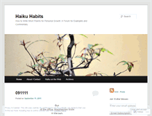 Tablet Screenshot of haikuhabits.com